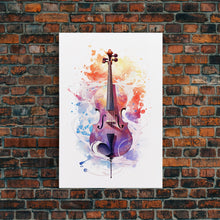 Carregar imagem no visualizador da galeria, Galaxy Cello Gift, Banjo Wall Art Canvas Print, Stringed Instruments, Cello Art, Banjo Poster Print, Cello Gifts, Musical Art
