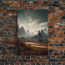 Carregar imagem no visualizador da galeria, Arizona wall art, canvas print, desert, rocks, mountains, steppes, cool nature wall decor
