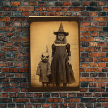 Load image into Gallery viewer, Creepy Wall Art, Spooky Art, Dark Wall Art, Moody Wall Art, Horror Art, Canvas Print, Wall Art, Vertical Print, Home Decor, Wall Decor
