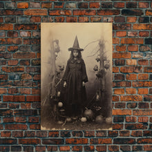 Load image into Gallery viewer, Witchy Wall Art, Moody Wall Art, Gothic Wall Art, Dark Fantasy, Horror Art, Canvas Print, Wall Art, Vertical Print, Home Decor, Wall Decor
