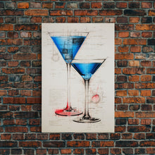 Cargar imagen en el visor de la galería, Cocktail Wall Art, Bar Cart Art, Alcohol Wall Art, Canvas Print, Wall Art, Vertical Art, Kitchen Wall Art, Best Friend Gifts, House Wall Art
