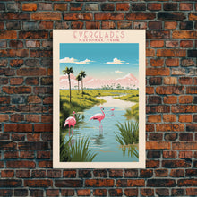 Carregar imagem no visualizador da galeria, Everglades National Park Florida Travel Art, National Park Print, Minimalist Travel Art, Midcentury Modern Style Landscape Painting
