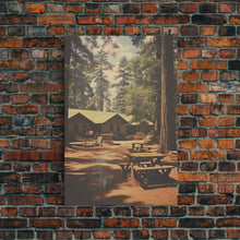 Carregar imagem no visualizador da galeria, Camp Decor, Outdoor Wall Art, Cabin Wall Art, Canvas Print, Wall Hanging, Portrait Art, Teacher Gift, Apartment Wall Decor, Ranch Wall Art
