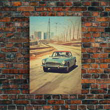 Cargar imagen en el visor de la galería, Classic Car Wall Art, Canvas Print, Wall Hanging, Portrait Art, Car Lover Gift, Sports Car Wall Art, Appreciation Gift, Apartment Wall Decor
