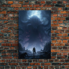 Carregar imagem no visualizador da galeria, Apocalypse, Dark Art Print, dark fantasy art, Canvas Print, Wall Hanging, Portrait Art, Spooky Decor, Horror Home Decor, Unique Gift
