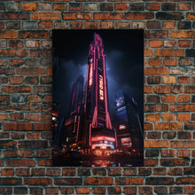 Carregar imagem no visualizador da galeria, Asian Wall Art, City Wall Art, Japanese Wall Art, Canvas Print, Wall Hanging, Portrait Art, Dining Room Decor, Bedroom Prints , Couples Gift
