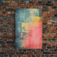 Load image into Gallery viewer, Denim Canvas Print Wall Art, Tie Dye Denim Texture Print On Canvas, Unique Wall Art, Boho Style Art, Minimalist Wall art
