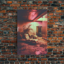 Carregar imagem no visualizador da galeria, Abandoned House, Scary Wall Art, Haunted House Art, Canvas Print, Wall Hanging, Portrait Art, Dorm Room Art, Living Room Prints, Gift Ideas
