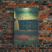 Carregar imagem no visualizador da galeria, Abandoned Building Art, Creepy Wall Decor, Spooky Art Print, Canvas Print, Wall Hanging, Portrait Art, Modern Home Decor, Gift For The Home

