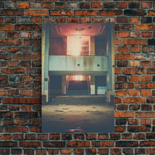 Carregar imagem no visualizador da galeria, Abandoned Building, Retro Wall Canvas Print, Wall Hanging, Portrait Art, Volleyball Mom, Tiny House Decor, Family Gift, Spooky Room Decor
