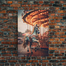 Load image into Gallery viewer, Vintage Circus Photography Print, Framed Canvas Art, Cool Wall Art, Circus Art, Circus Poster, Printable Wall Art, Pop Art

