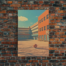 Carregar imagem no visualizador da galeria, An Abandoned 1970s High School, Photography Print, Framed Canvas Print, Back To School, Liminal Art
