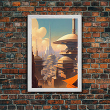 Load image into Gallery viewer, Canvas Print: Futuristic Cityscape - Modern Wall Art Decor, Vivid Colors, Ready to Hang
