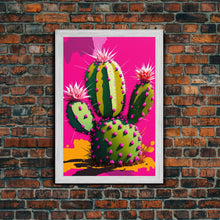 Carregar imagem no visualizador da galeria, Cactus Print - Cactus Wall Art - Cactus Decor - Modern Desert Print - Southwestern Decor - Cactus Decor -  Bright Wall Art - Pop Art Style
