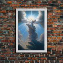 Carregar imagem no visualizador da galeria, Angel Art, Framed Wall Art, Canvas Print, Angelic Art, Angel Painting, Angel Rising To The Heavens
