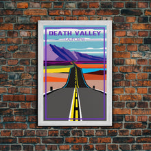 Load image into Gallery viewer, Death Valley, California Wall Art, America Travel Poster, Travel Wall Print, Travel Poster, Travel Wall Art, Canvas Wall Print
