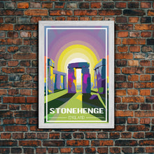 Load image into Gallery viewer, England Wall Art, Stonehenge Poster, Europe Wall Print, England Poster, Travel Wall Print, Travel Poster, Travel Wall Art, Canvas Wall Print
