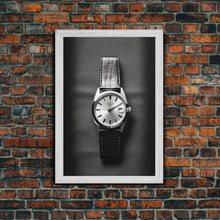 Cargar imagen en el visor de la galería, Classic Wrist Watch Wall Art, Watch Art, Watch Face, Black And White, Minimalist Print, Wall Decor, Canvas Print, Wall Art, Framed Canvas
