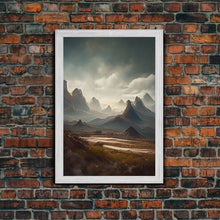 Carregar imagem no visualizador da galeria, Arizona wall art, canvas print, desert, rocks, mountains, steppes, cool nature wall decor
