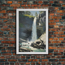 Carregar imagem no visualizador da galeria, Waterfalls Wall Art, Nature Art Print, Landscape Print, Canvas Print, Wall Art, Vertical Print, Travel Print, Teacher Gift, Farmhouse Art
