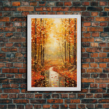 Carregar imagem no visualizador da galeria, Forest Wall Art, Trees Wall Art, Fall Wall Print, Canvas Print, Wall Art, Vertical Art, Housewarming Gift, Ranch Decor, Country Wall Art
