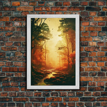 Carregar imagem no visualizador da galeria, Forest Wall Art, Trees Art Print, Sunset Print, Canvas Print, Wall Art, Vertical Art, Nature Lover Gift, Camper Wall Decor, Country Wall Art
