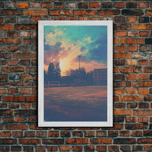 Cargar imagen en el visor de la galería, Football Field, Kids Wall Art, Canvas Print, Wall Hanging, Portrait Art, Soccer Coach Gift, Soccer Wall Art, Family Home Art, Dorm Room Art
