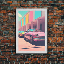 Cargar imagen en el visor de la galería, Classic Car Wall Art, Retro Art, Canvas Print, Wall Hanging, Portrait Art, Car Wall Art, Realtor Thank You, Apartment Wall Decor, Office Art
