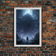 Carregar imagem no visualizador da galeria, Apocalypse, Dark Art Print, dark fantasy art, Canvas Print, Wall Hanging, Portrait Art, Spooky Decor, Horror Home Decor, Unique Gift
