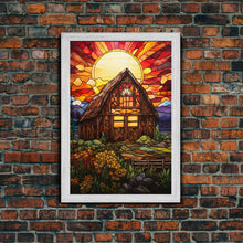 Carregar imagem no visualizador da galeria, Farm House Decor, Autumn Art, Abstract Art, Canvas Print, Wall Hanging, Portrait Art, Gift For The Home, Rustic Wall Decor, Country Home Art
