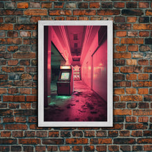 Carregar imagem no visualizador da galeria, Arcade Machine, Retro Art, Arcade, Canvas Print, Wall Hanging, Portrait Art, Video Game Decor, Retro Video Games, Game Room Art, Gift Ideas
