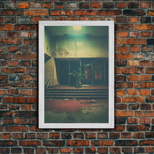 Carregar imagem no visualizador da galeria, Abandoned Building Art, Creepy Wall Decor, Spooky Art Print, Canvas Print, Wall Hanging, Portrait Art, Modern Home Decor, Gift For The Home
