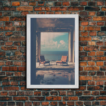 Carregar imagem no visualizador da galeria, Abandoned House, Scary Wall Art, Haunted House Art, Canvas Print, Wall Hanging, Portrait Art, Entryway Prints, Bookshelf Decor, Office Print
