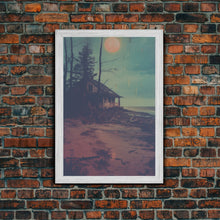 Carregar imagem no visualizador da galeria, Beach House Wall Art, Beach Wall Art, Cabin Art, Canvas Print, Wall Hanging, Portrait Art, Home Wall Decor, Living Room Prints, Travel Print
