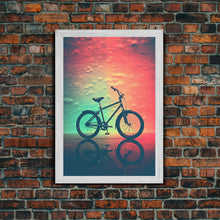Load image into Gallery viewer, Retro 1980s Bike Canvas Print, Bicycle Art, Framed Wall Art, Fine Art Photography Print, Retro Inspired Wall Decor, Man Cave Art, Office Art
