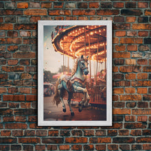 Load image into Gallery viewer, Vintage Circus Photography Print, Framed Canvas Art, Cool Wall Art, Circus Art, Circus Poster, Printable Wall Art, Pop Art
