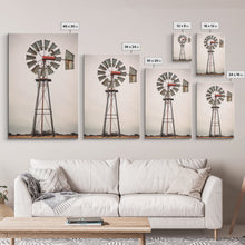 Cargar imagen en el visor de la galería, Rustic Farmhouse Home Decor, Windmill Photography Photo Print Art, Rustic Industrial Farmhouse Wall Art Picture, Country Landscape Picture
