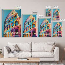 Cargar imagen en el visor de la galería, Colosseum, Rome Wall Art, Italy Travel Poster, Europe Wall Art, Travel Wall Print, Travel Poster, Travel Wall Art, Canvas Wall Print
