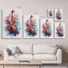 Carregar imagem no visualizador da galeria, Galaxy Cello Gift, Banjo Wall Art Canvas Print, Stringed Instruments, Cello Art, Banjo Poster Print, Cello Gifts, Musical Art
