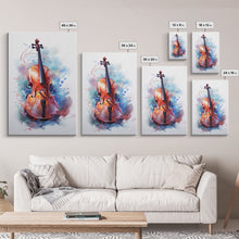 Carregar imagem no visualizador da galeria, Galaxy Cello Studio Decor Gift, Banjo Wall Art Canvas Print, Stringed Instruments, Cello Art, Banjo Poster Print, Cello Gifts, Musical Art
