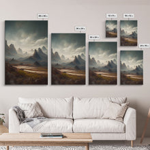 Carregar imagem no visualizador da galeria, Arizona wall art, canvas print, desert, rocks, mountains, steppes, cool nature wall decor

