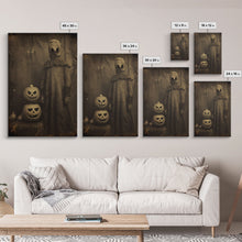 Carregar imagem no visualizador da galeria, Black And White Art, Halloween Wall Art, Horror Decor, Dark Art Print, Canvas Print, Wall Art, Vertical Print, Home Decor, Wall Decor
