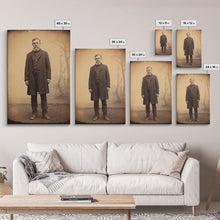 Cargar imagen en el visor de la galería, Civil War Era Photography, Framed Canvas Print, Tintype / Ferrotype reproduction wall art, Halloween Art
