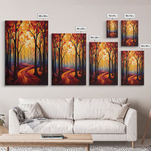 Carregar imagem no visualizador da galeria, Abstract Wall Art, Forest Print, Fall Wall Art, Canvas Print, Wall Art, Vertical Print, Nature Print, College Dorm Decor, Living Room Prints
