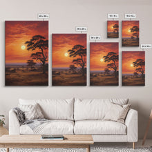 Carregar imagem no visualizador da galeria, African Wall Art, Savannah Wall Art, Canvas Print, Wall Art, Vertical Art, Landscape Print, Retirement Gifts, Apartment Wall Decor, RV Decor
