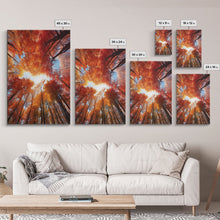 Carregar imagem no visualizador da galeria, Fall Wall Art, Trees Art Print, Nature Wall Art, Canvas Print, Wall Art, Vertical Art, Nature Lover Gift, Modern Office Art, Living Room Art
