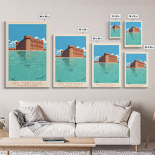 Carregar imagem no visualizador da galeria, Dry Tortugas National Park Travel Poster Print, Canvas Print Wall Art, Florida Travel Art, Midcentury Modern Travel Decor, MCM Wall Art
