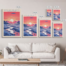 Load image into Gallery viewer, Gates of the Arctic National Park Travel Poster Art, Canvas Print Wall Art, Alaska Travel Art, Midcentury Modern Travel Decor, MCM Wall Art
