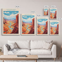 Carregar imagem no visualizador da galeria, Canyonlands National Park Travel Poster Print, Canvas Print Wall Art, Utah Travel Art, Midcentury Modern Travel Decor
