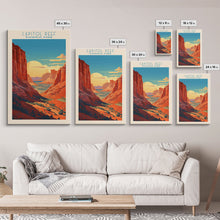 Carregar imagem no visualizador da galeria, Capital Reef National Park Travel Poster Print, Canvas Print Wall Art, Utah Travel Art, Midcentury Modern Travel Decor
